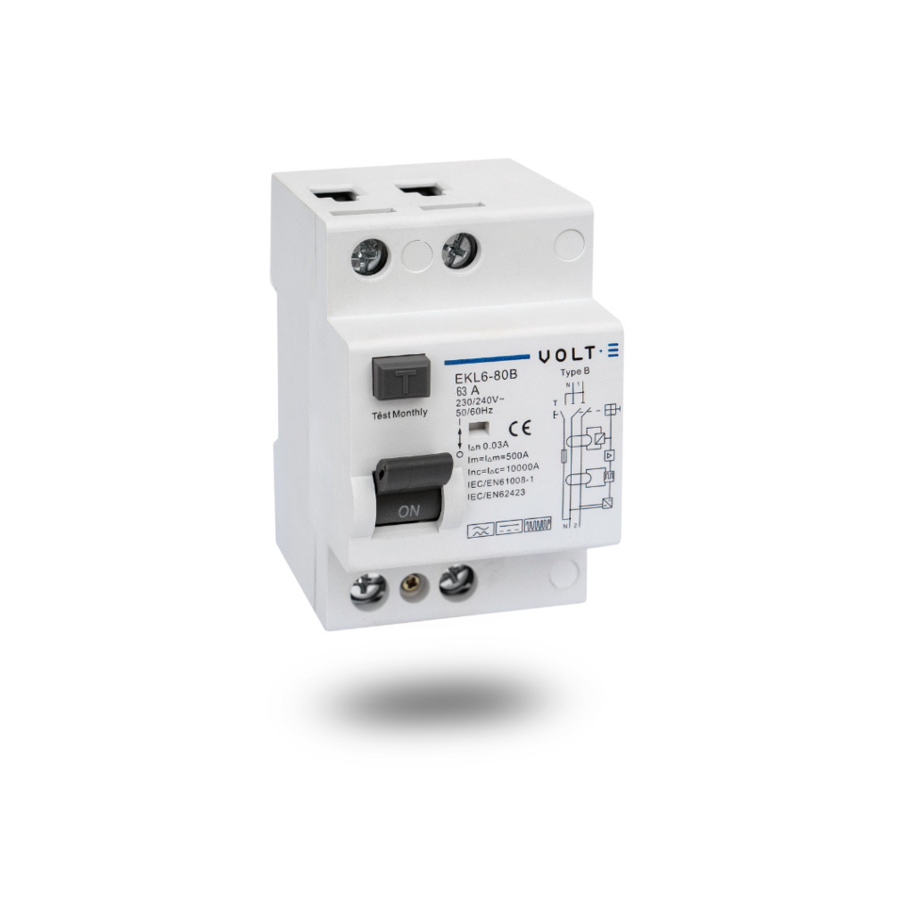 Interruptor Diferencial Tipo B 2P, 63A