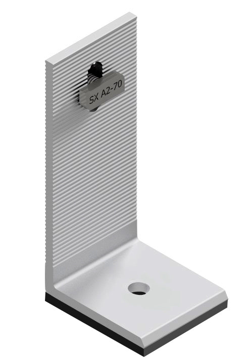 SUNFER - Structure coplanaire pour panneau sandwich vertical avec tige filetée - 1M