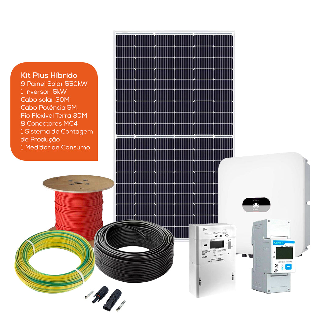 Kit híbrido – Autoconsumo 4950W – Monofásico - Huawei