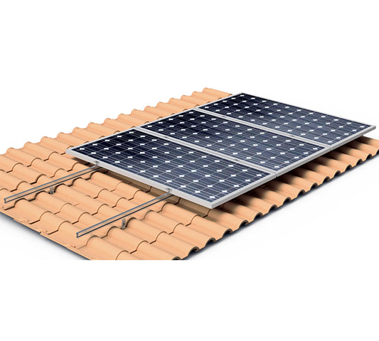 SUNFER - Coplanar structure for vertical tiles with tile saver - 1M