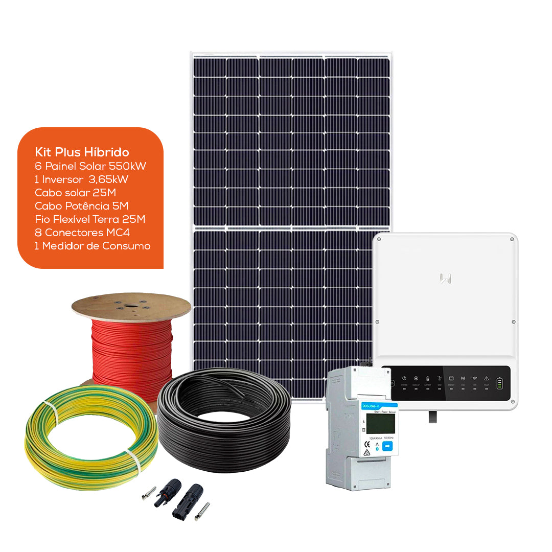 Kit Standard - Autoconsommation monophasée 550W - Onduleur Growatt