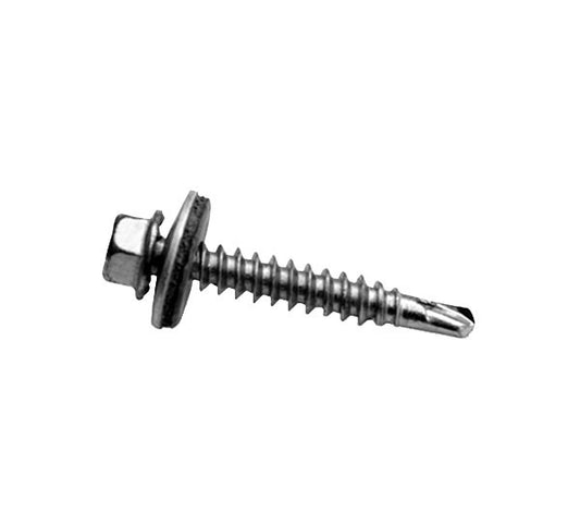 Self-drilling screw with seal with washer 6.0x25