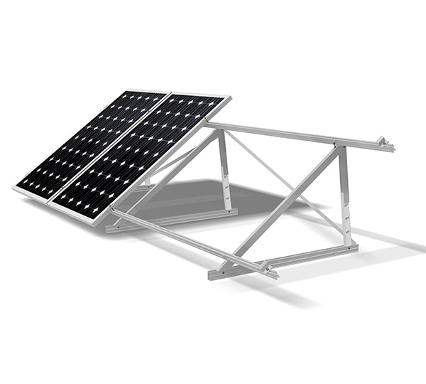 SUNFER - Structure pour toit plat avec voile verticale fermée réglable de 20º à 35º - 5M