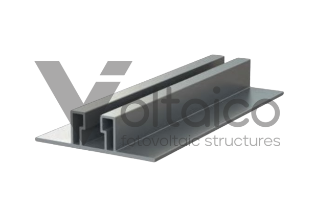 VOLTAICO - Structure microrail 350 mm pour tuile sandwich 1M